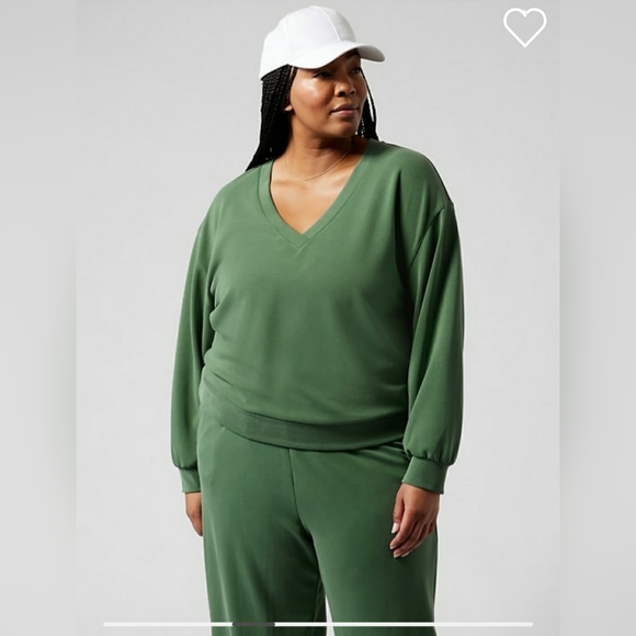 Athleta Willow V-Neck Sweatshirt - Picture 6 of 11